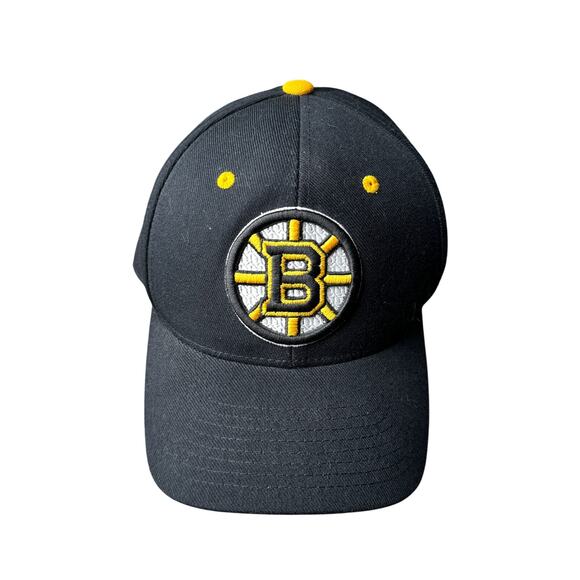 Boston Bruins Cap Hat Fitted Size 7 1/2 Black Embroidered Zephyr NHL Hockey 5931 - Picture 1 of 8